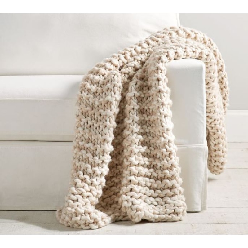 Chunky Handknit Throw