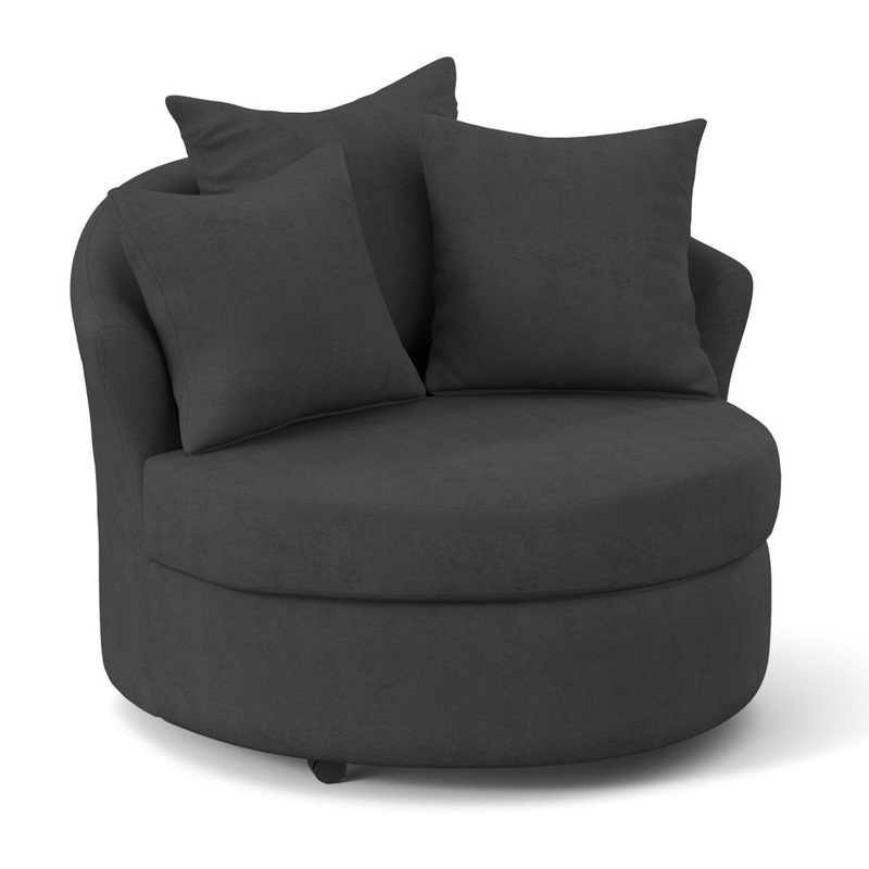 Alsup Barrel Chair Andover Mills Fabric: Bulldozer Slate