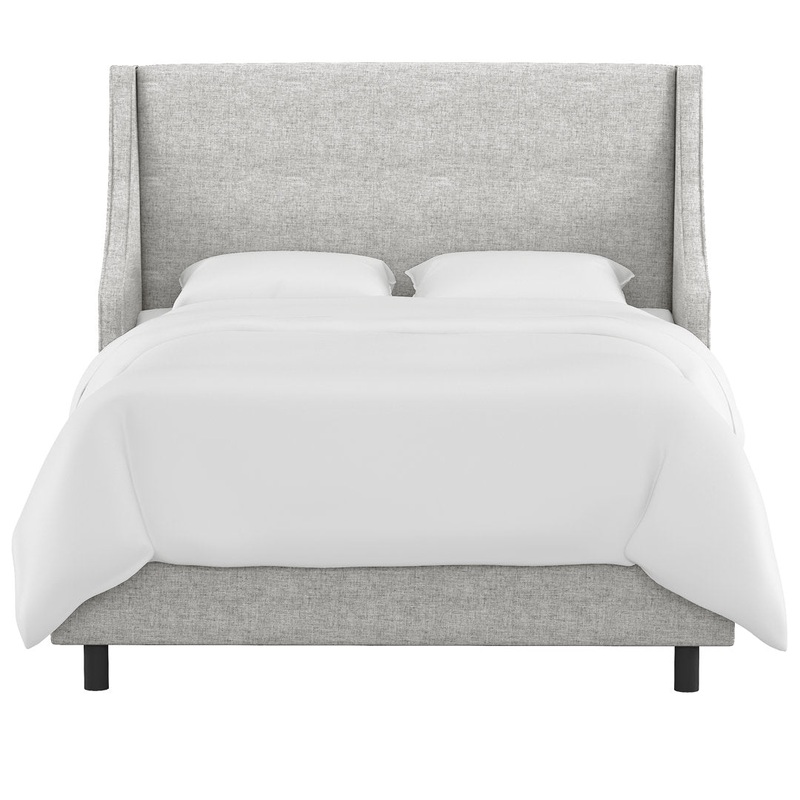 Bernadine Upholstered Low Profile Standard Bed Mercury Row Color: Zuma Pumice Textured Linen Size: Twin