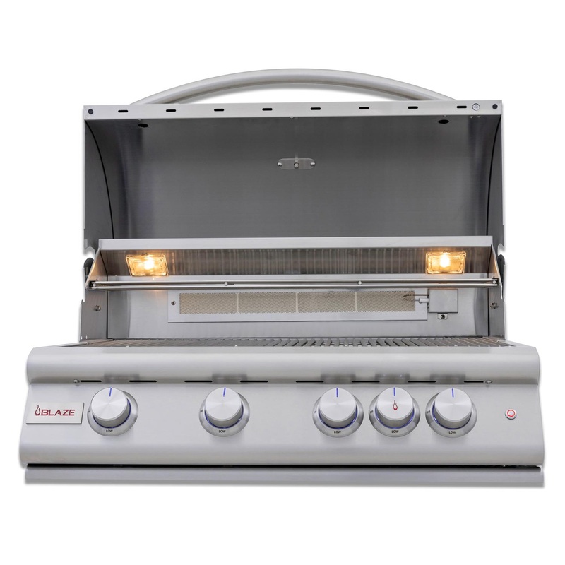 Blaze Grills BLZ4LTE3NG Blaze 32-Inch 4-Burner Premium Lte+ Gas Grill With Rear Burner And Built-In Lighting System, With Fuel Type – Natural Gas