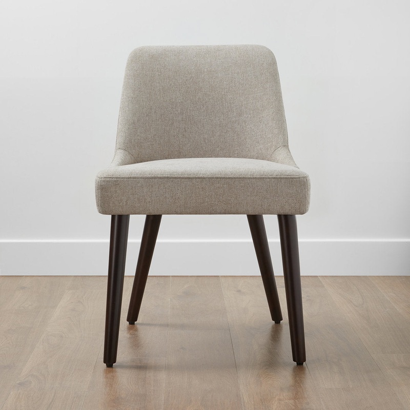 Brently Upholstered Dining Chair (Set of 2) Wade Logan Upholstery Color: Taupe