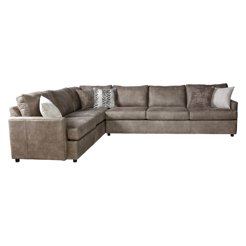 Gaiser 102″ Wide Corner Sectional in Goliath Mica Mistana