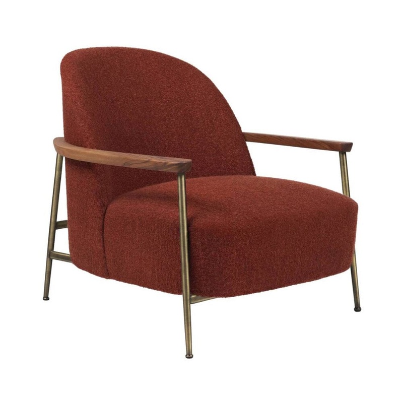 Sejour Lounge Chair Fully Upholstered With Armrest