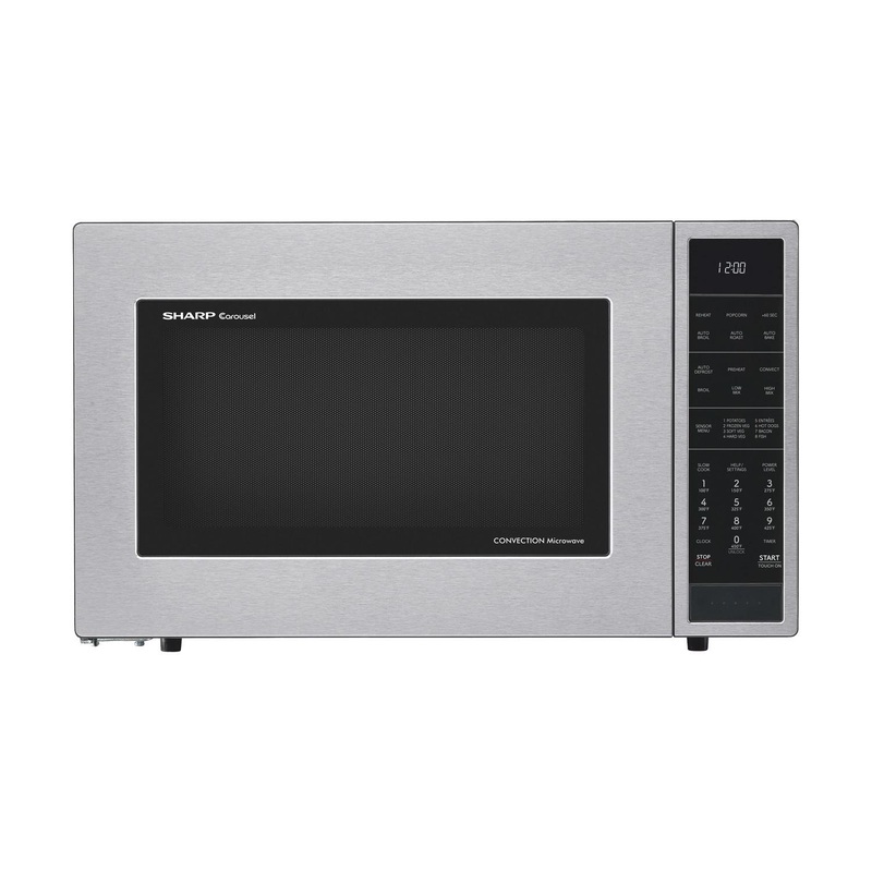 SMC1585KS Sharp 1.5 cu. ft. 900W Stainless Steel Convection Countertop Microwave Oven