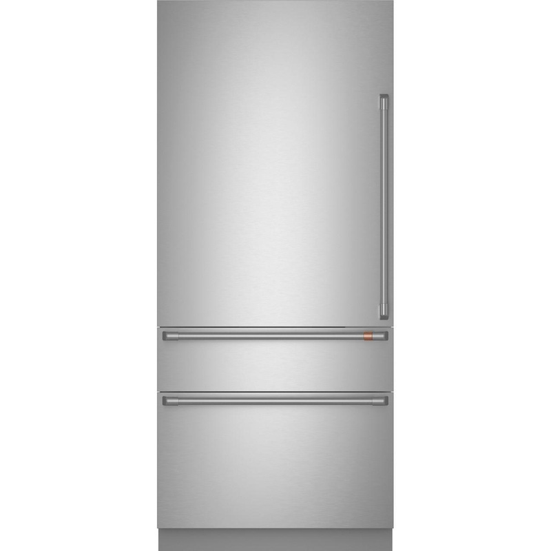 Cafe CIC36LP2VS1 Caf 36″ Integrated Bottom-Freezer Refrigerator