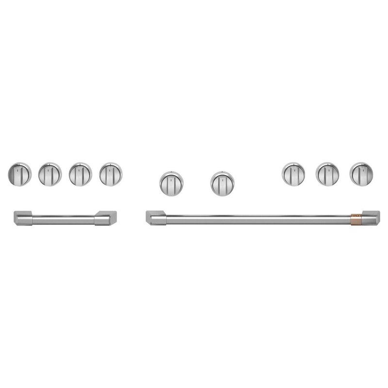 Cafe CXPR8HKPTSS Caf 48″ Brushed Stainless Handle & Knob Set For Pro Range And Rangetop