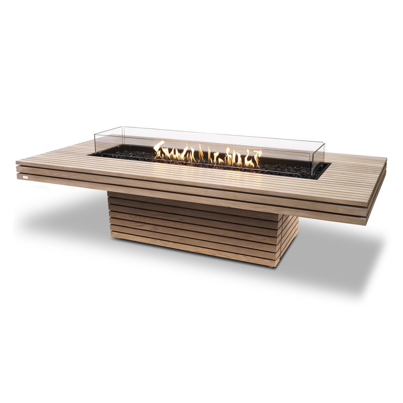 Gin 90 Teak Chat Fire Table Set