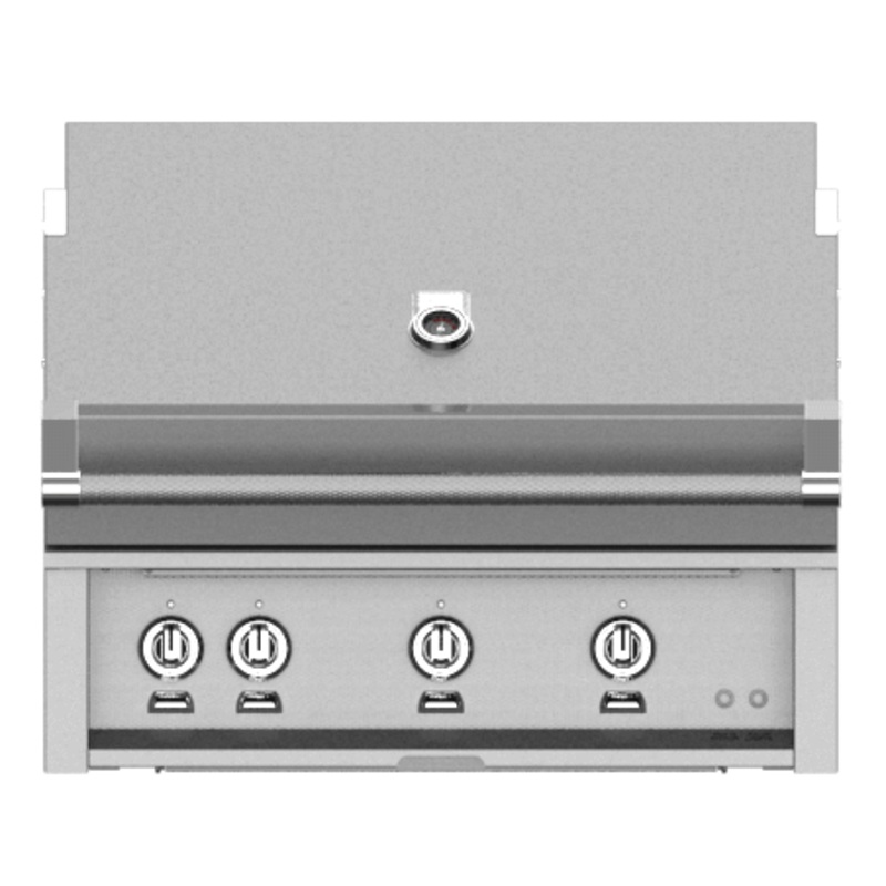 Hestan GMBR36NGDG Hestan 36″ Natural Gas Built In Grill Gmbr36 – Dark Grey (Custom Color: Pacific Fog)