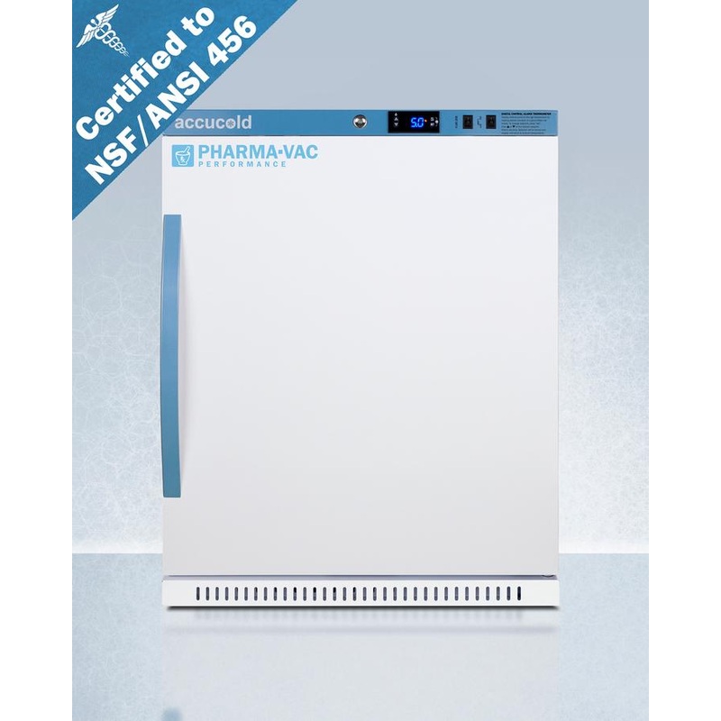Summit ARS62PVBIADA456 6 CU.FT. ADA Height Vaccine Refrigerator, Certified To Nsf/ansi 456 Vaccine Storage Standard
