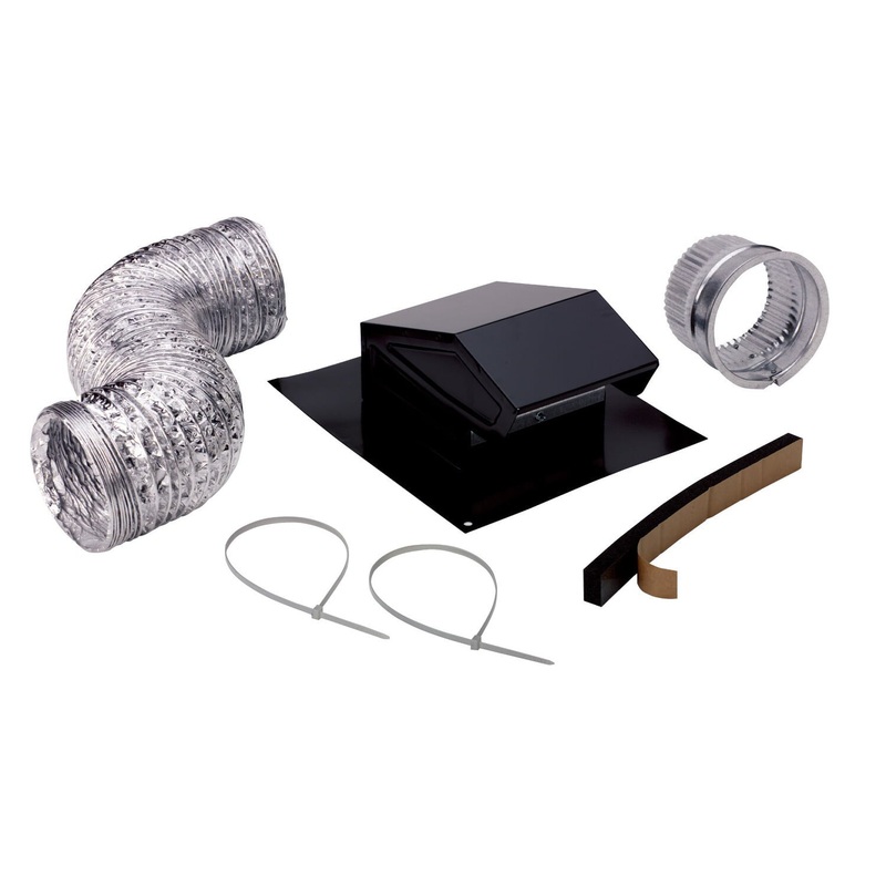 Broan RVK1A Broan Roof Vent Kit, 8-Foot Of 4-Inch Flexible Aluminum Duct.