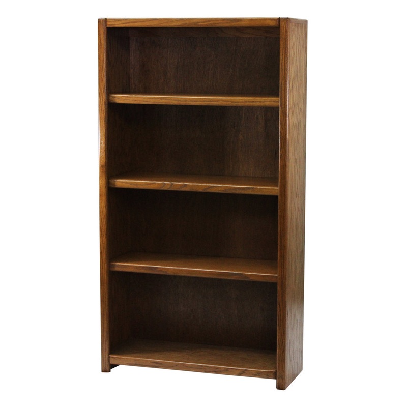 Conner 60″ H x 32″ W Solid Wood Standard Bookcase Loon Peak Color: Brown