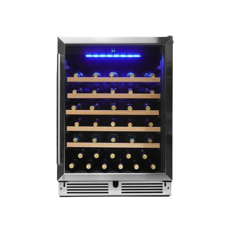 Danby DWC057D1BSS Danby 24″ Under Counter Wine Cooler In Black Stainless Steel