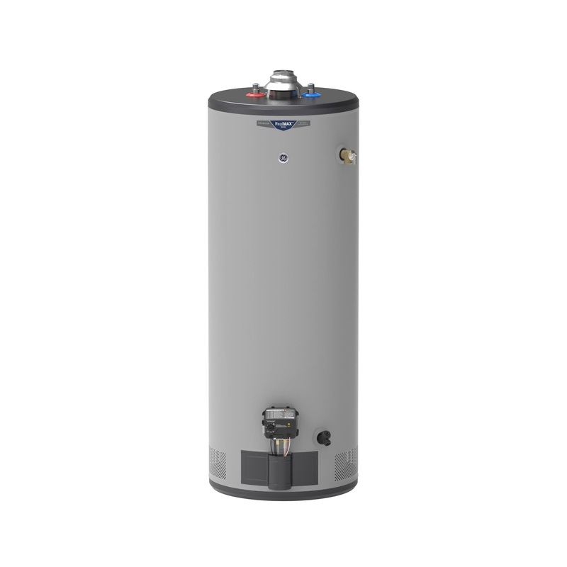 GG50T10BXR GE RealMAX Premium 50-Gallon Tall Natural Gas Atmospheric Water Heater