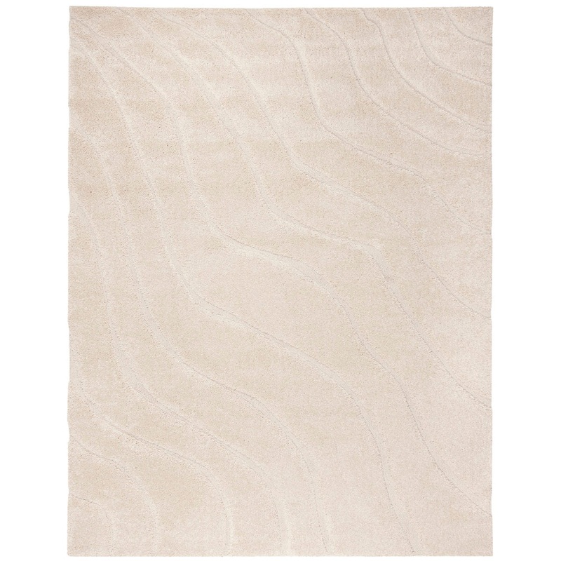 Ashal Abstract Cream Area Rug Wade Logan Rug Size: Rectangle 9′ x 12′