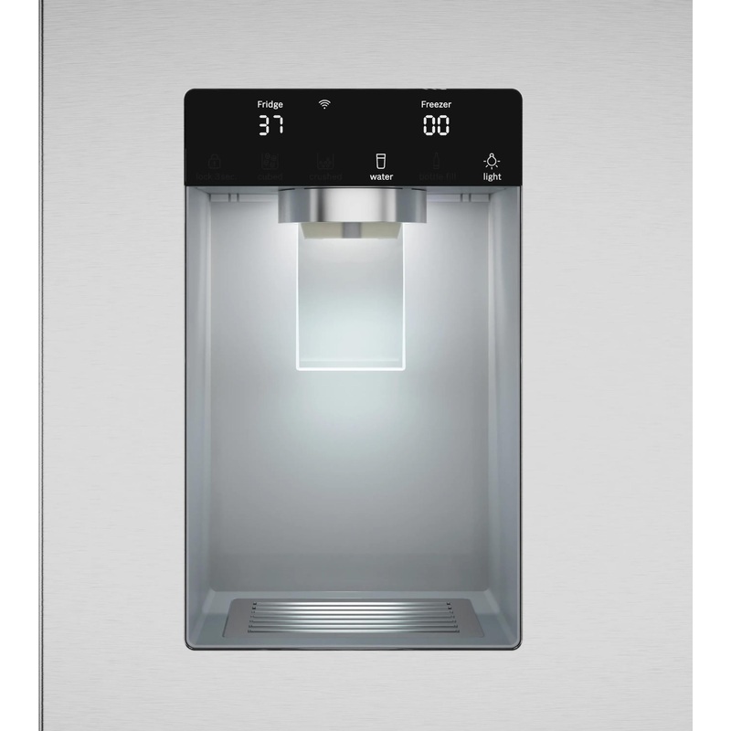Bosch B36CD10ENS 100 Series, French Door Bottom freezer, multi door, 36”, Brushed steel (with anti-fingerprint), Total No Frost