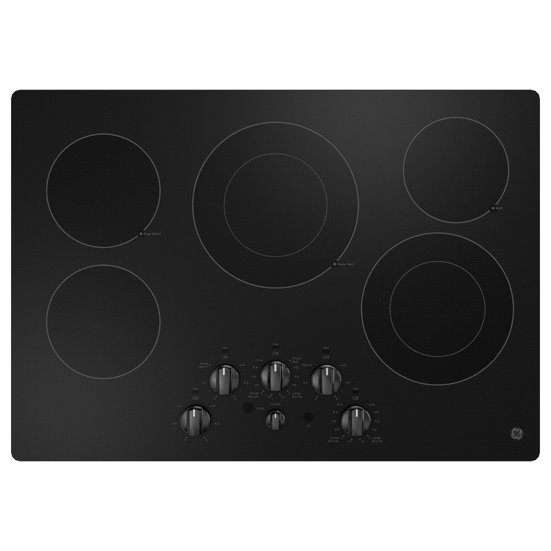 JEP5030DTBB GE 30″ Built-In knob Control Electric Cooktop