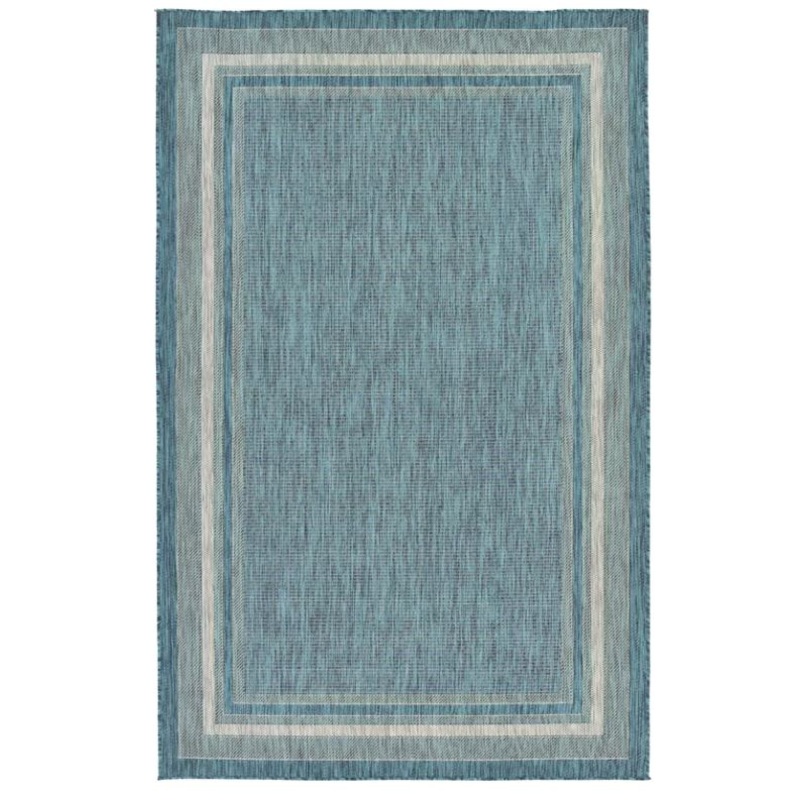 Tollette Teal Outdoor Area Rug-8’x11’4″