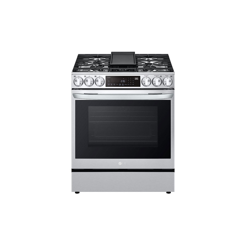 Lg LSGL6335F 6.3 Cu Ft. Smart Wi-Fi Enabled Probake Convection Instaview Gas Slide-In Range With Air Fry