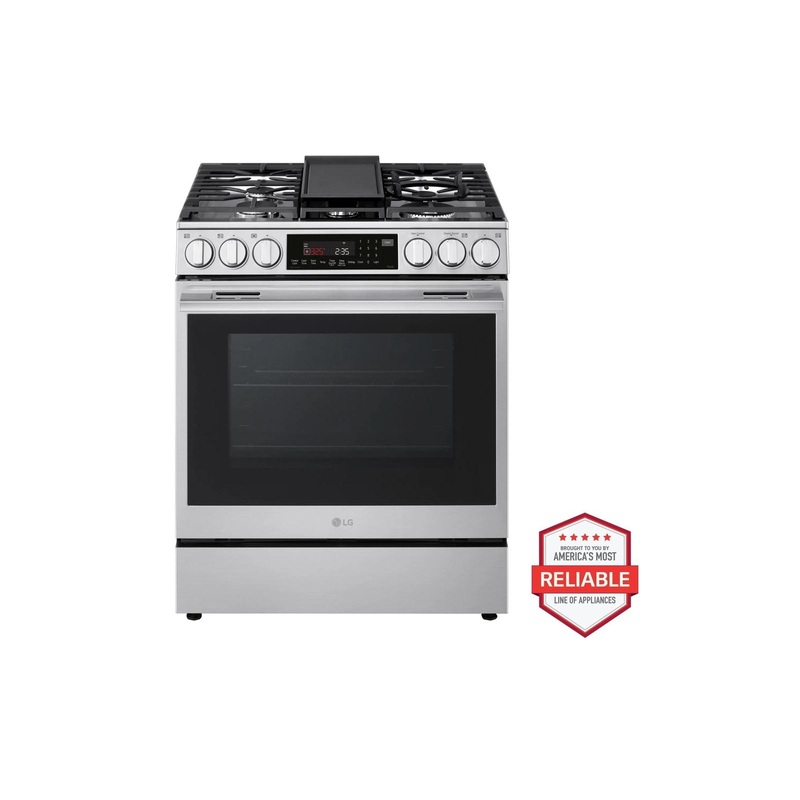 Lg LSGL6337X 6.3 cu ft. Smart Gas Slide-In Range with InstaView, ProBake Convection, and Air Fry