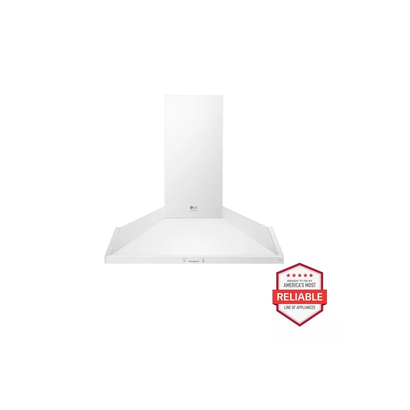 Lg LSHD3680N Lg Studio, 36″ Chimney Style Hood, Essence White