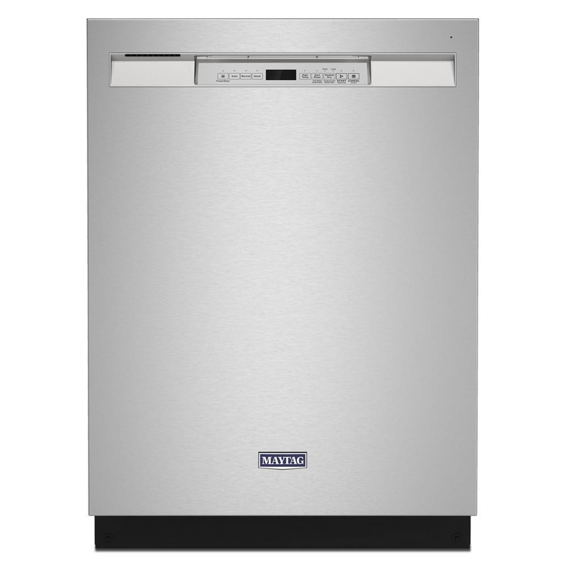 Maytag MDB4949SKZ 24 Front Control Dishwasher with Dual Power Filtration and PowerBlast Cycle – 50 dBA