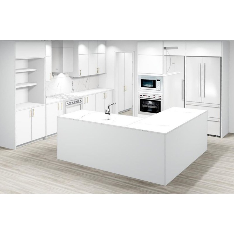 Ultra White Modern New-in-Box Kitchen W/ Butlers Pantry