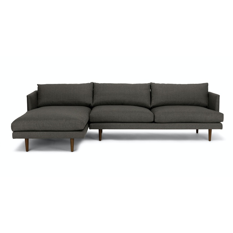 Burrard Graphite Gray Left Sectional Sofa