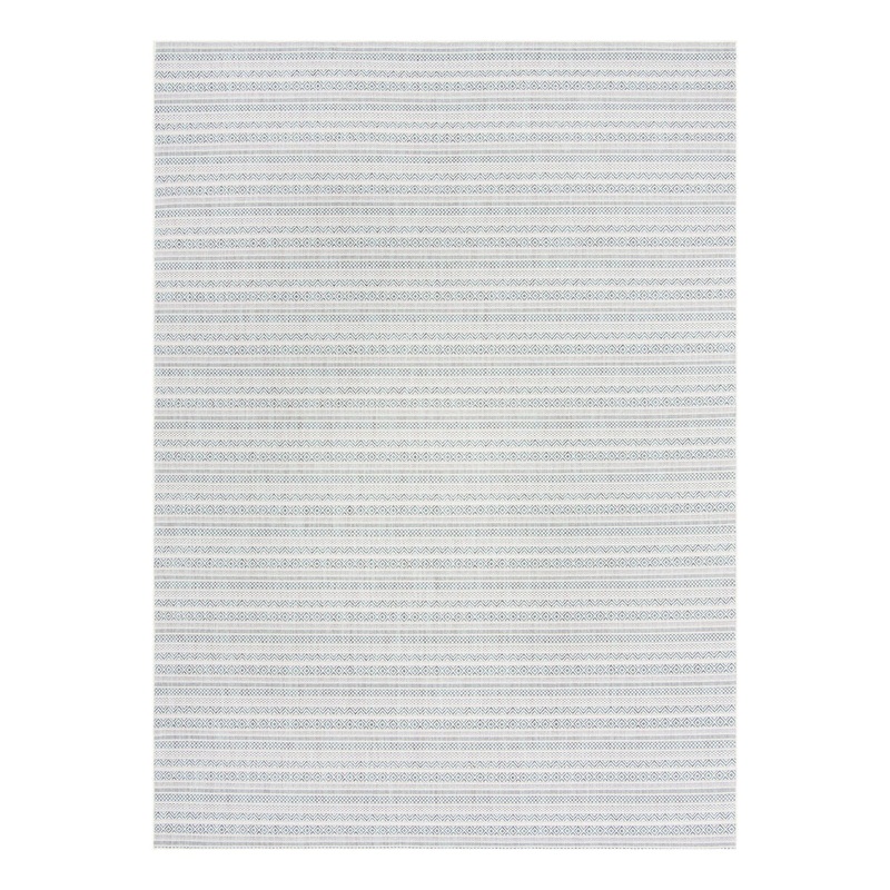Hewitt Striped Teal Indoor / Outdoor Area Rug Steelside Rug Size: Rectangle 10′ x 14′