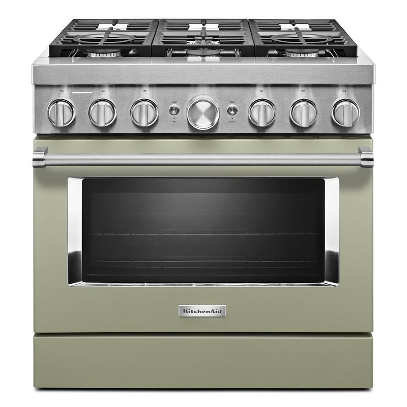 KFDC506JAV KitchenAid 36” Smart Commercial-Style Dual Fuel Range with 6 Burners