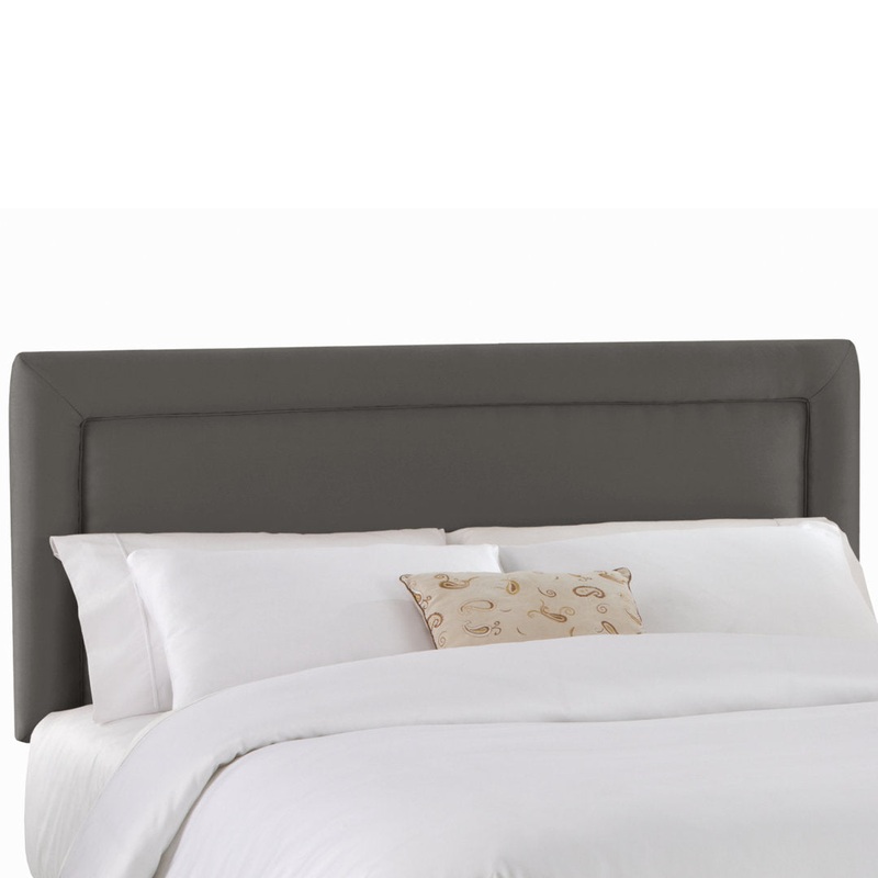 Rowberrow Upholstered Panel Headboard Mercury Row Size: California King Upholstery: Charcoal Microsuede