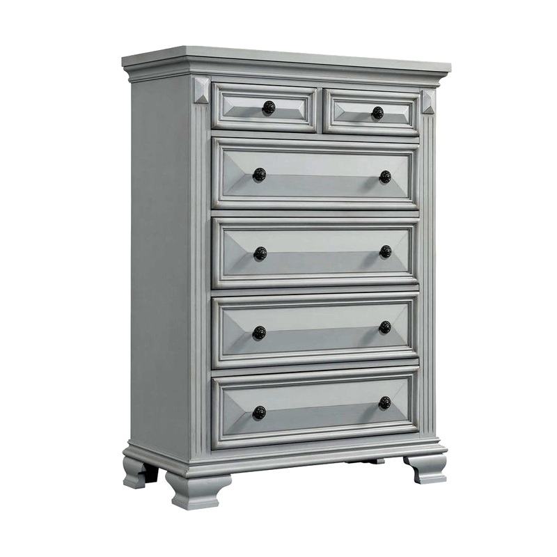 Alauna 6 Drawer Chest Lark Manor Color: Gray