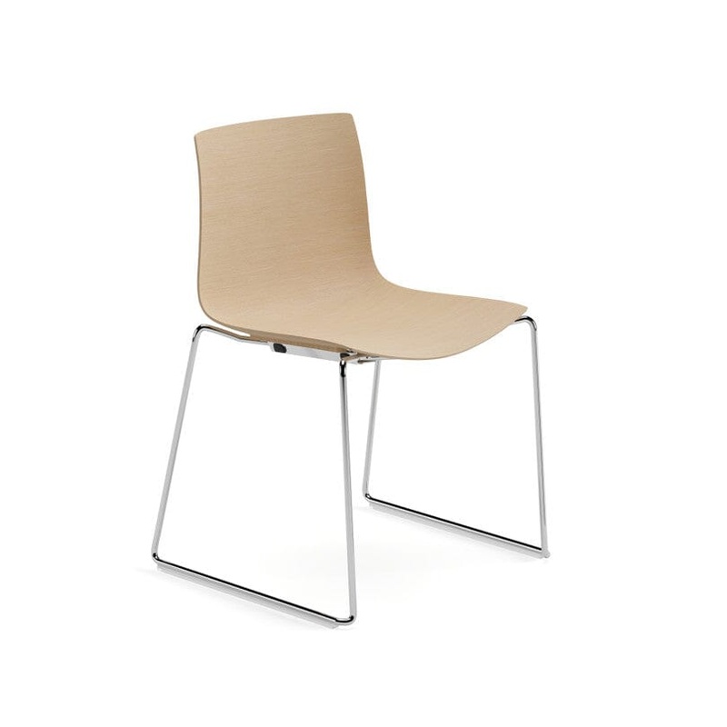 Catifa 46 Wood Sled Base Chair