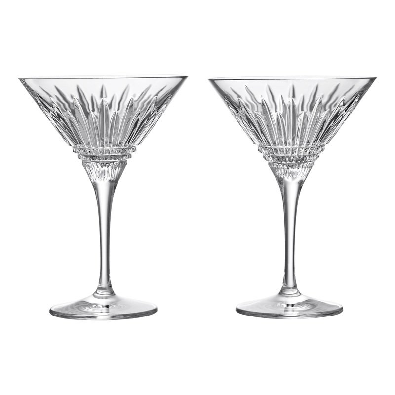 Lismore Diamond Martini Glasses (Set of 2)