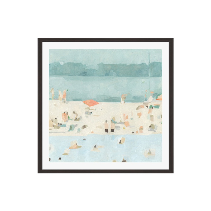 Sea Glass Sandbar II by Emma Scarvey – Picture Frame Painting Joss & Main Frame Color: Espresso Size: 12″H x 8″W