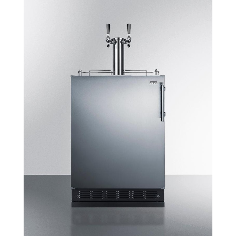 Summit SBC7BRSWK2LHD 24″ Wide Wine Kegerator