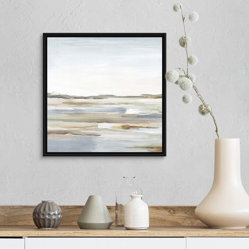 Vastness II by Eva Watts – Painting Print Wade Logan Size: 18″ H x 18″ W x 1.75″ D Format: Black Framed Canvas