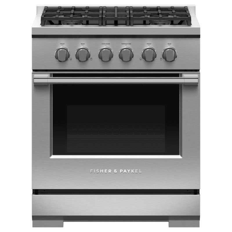 Fisher & Paykel RGV3304N Gas Range, 30″, 4 Burners