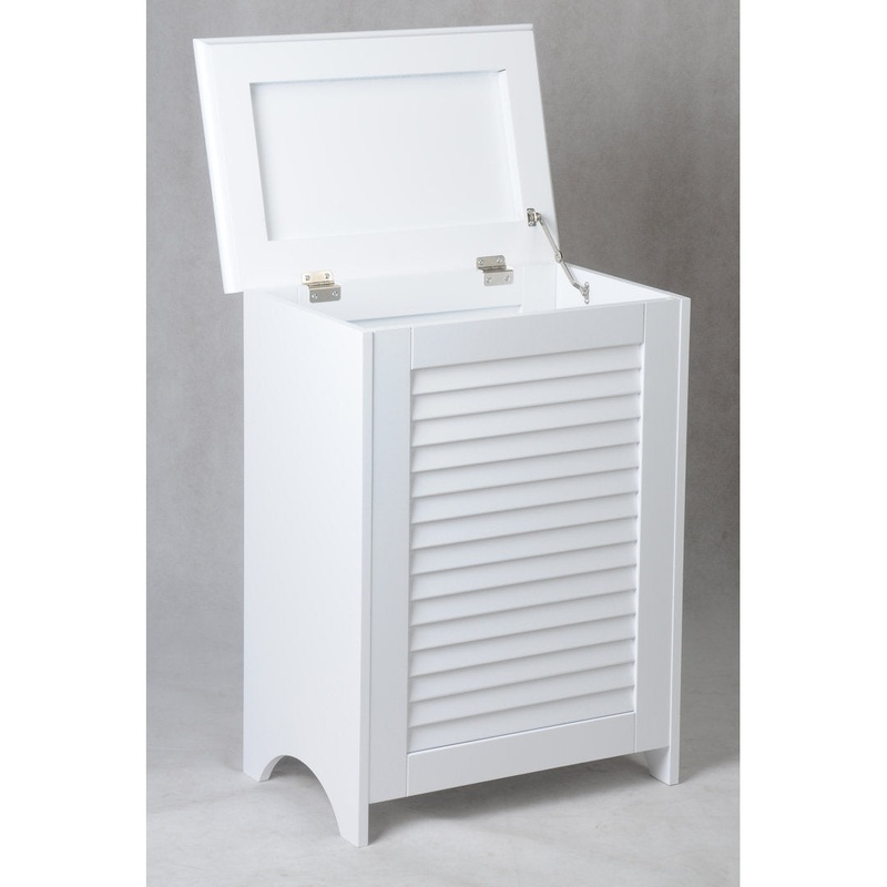 Louvered Front Cabinet Laundry Hamper Andover Mills
