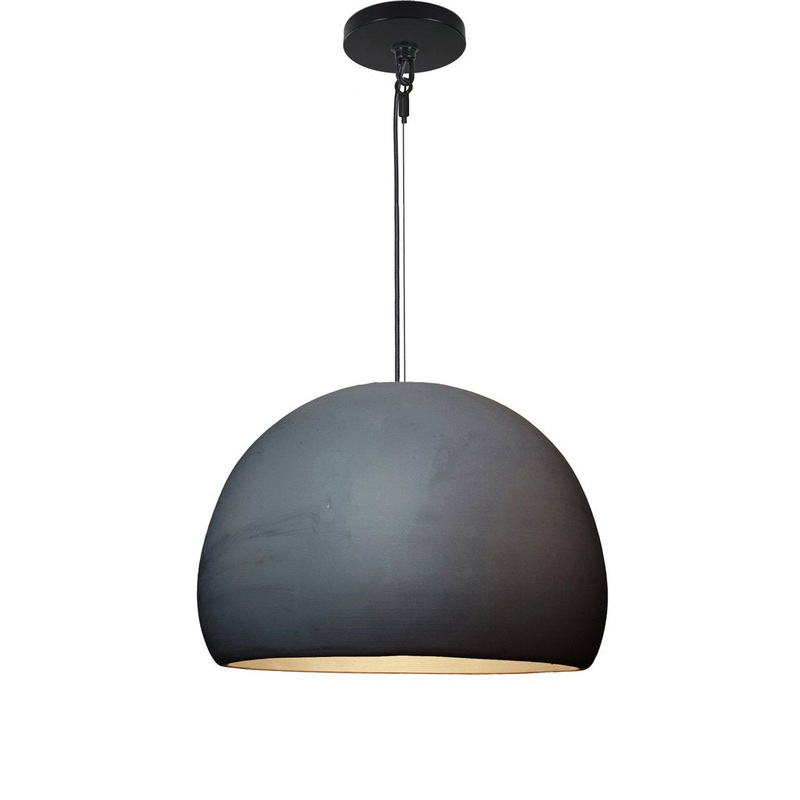 Clay 1 – Light Pendant Hammers and Heels Shade Color: Matte Black Bulb Included: Yes, Finish: Black Fabric