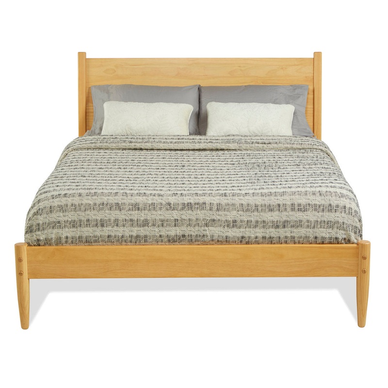 Grady Solid Wood Platform Bed AllModern Color: Honey Oak Size: Queen