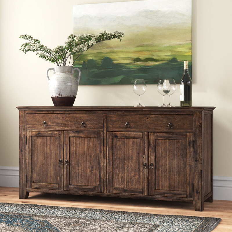 Hewlett 64” Wide 2 Drawer Sideboard Loon Peak