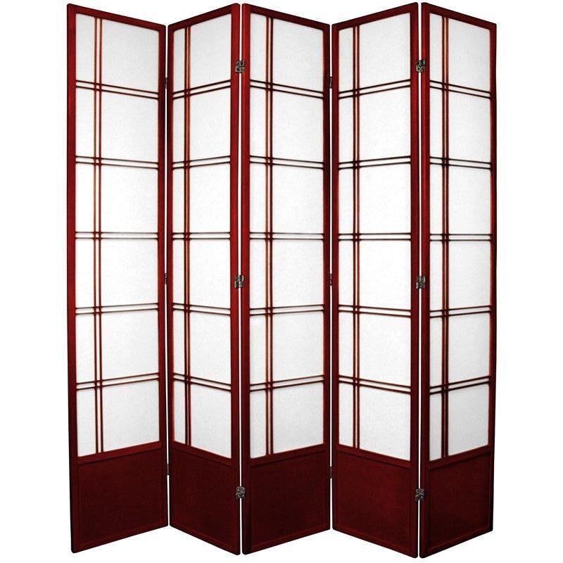 Keitez Folding Room Divider Winston Porter Color: Rosewood Number of Panels: 5 Panels