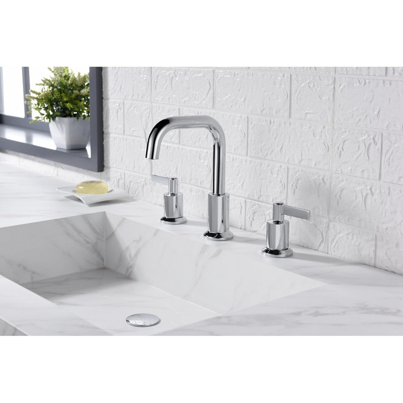 Kree Widespread Bathroom Faucet with Drain Assembly Ultra Faucets Finish: Polished Chrome