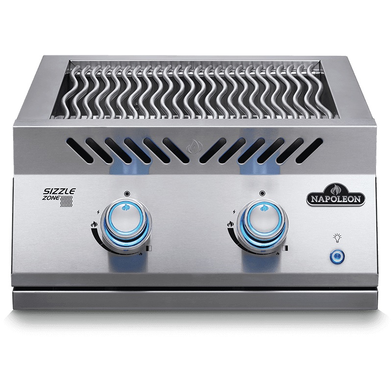 Napoleon Bbq BIB18IRNSS Built-In 700 Series Dual Infrared Burner With Stainless Steel Cover , Stainless Steel , Natural Gas