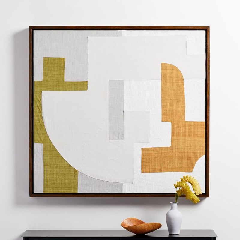 Pieced Fabric Wall Art
