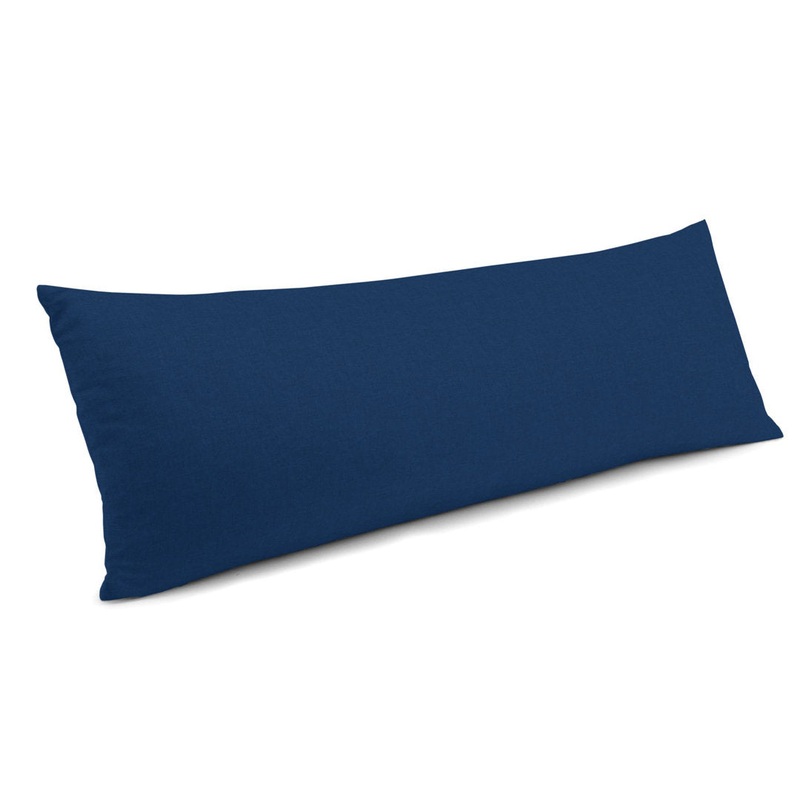 Rectangular Pillow Cover & Insert The Pillow Collection Color: Navy Blue Size: 14″ x 36″