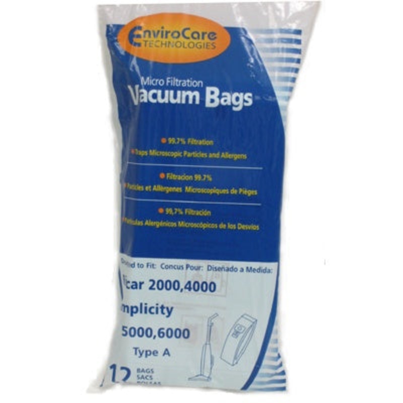 Riccar 2000 and 4000 Series 24 Pack Bags Type A – Generic