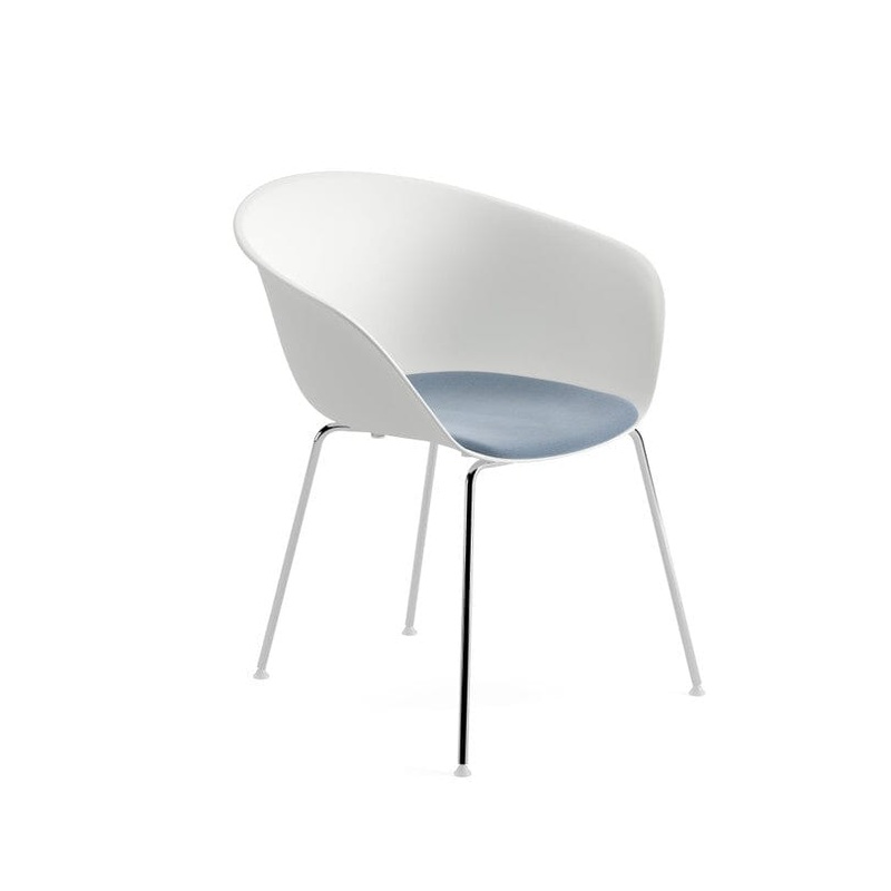 Duna 02 Four Leg Chair With Seat Cushion
