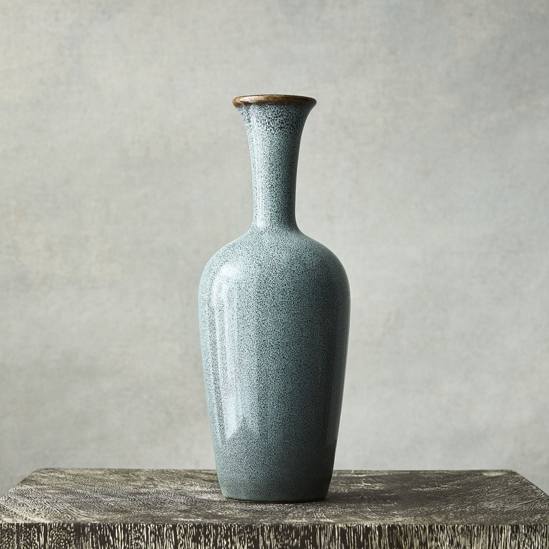 Glazed Ceramic Vases 10H