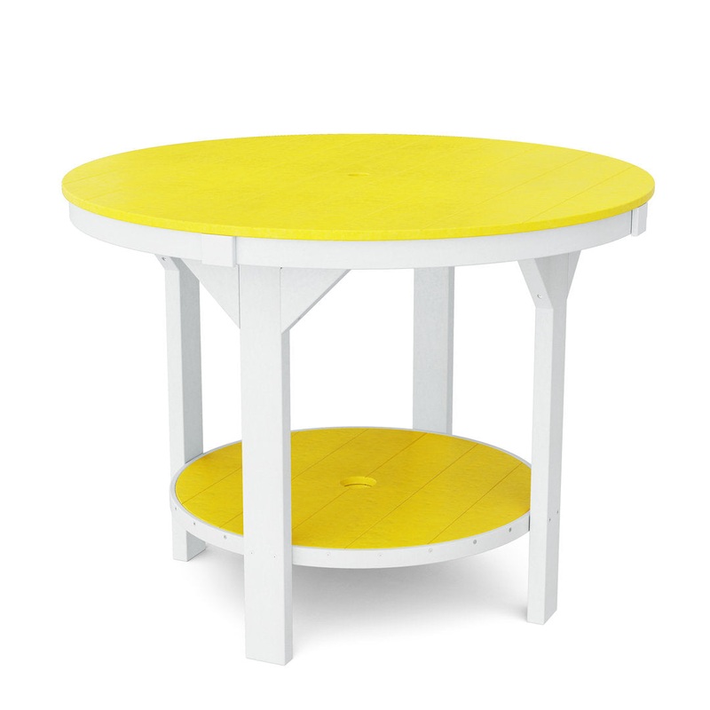 Heritage 48″ Pub Table Wildridge Color: Lemon Yellow/White